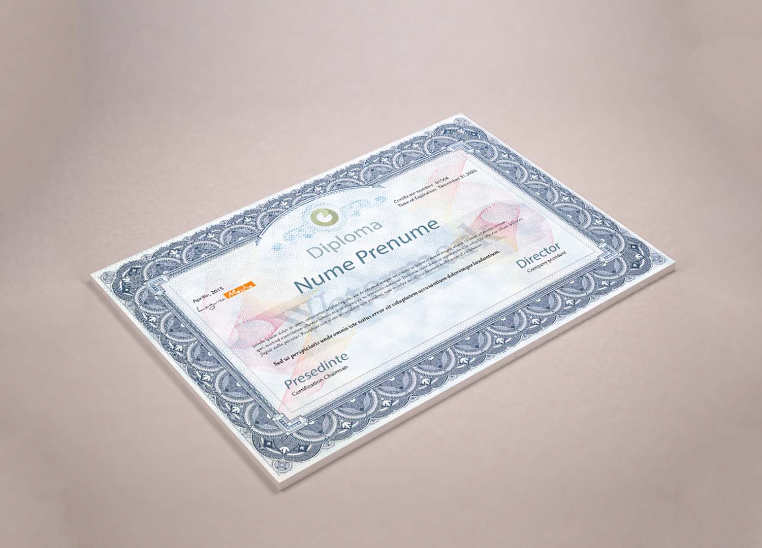 Textured Certificate