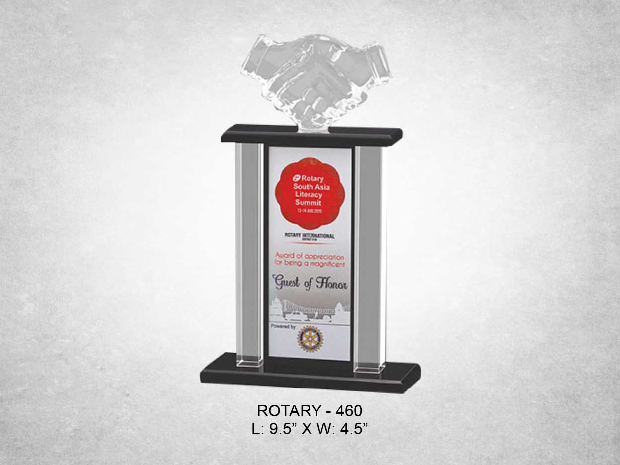 Acrylic Trophy Rotary-460
